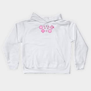 Pastel Gaming Buttons Kids Hoodie